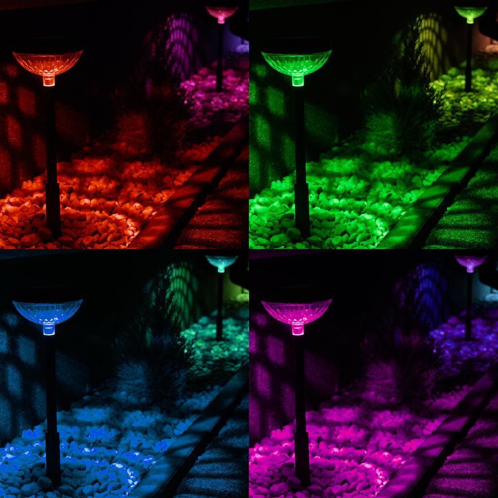 Tom Rgb Solar Bollard Ip44 2-Pack