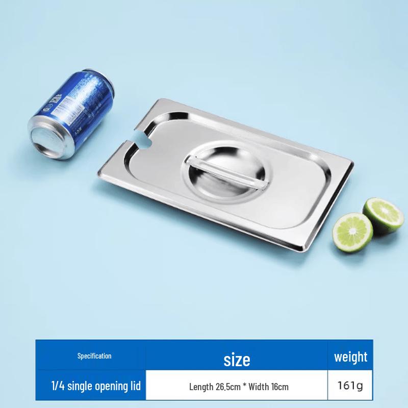 

Stainless Steel Food Pan Lid with Opening