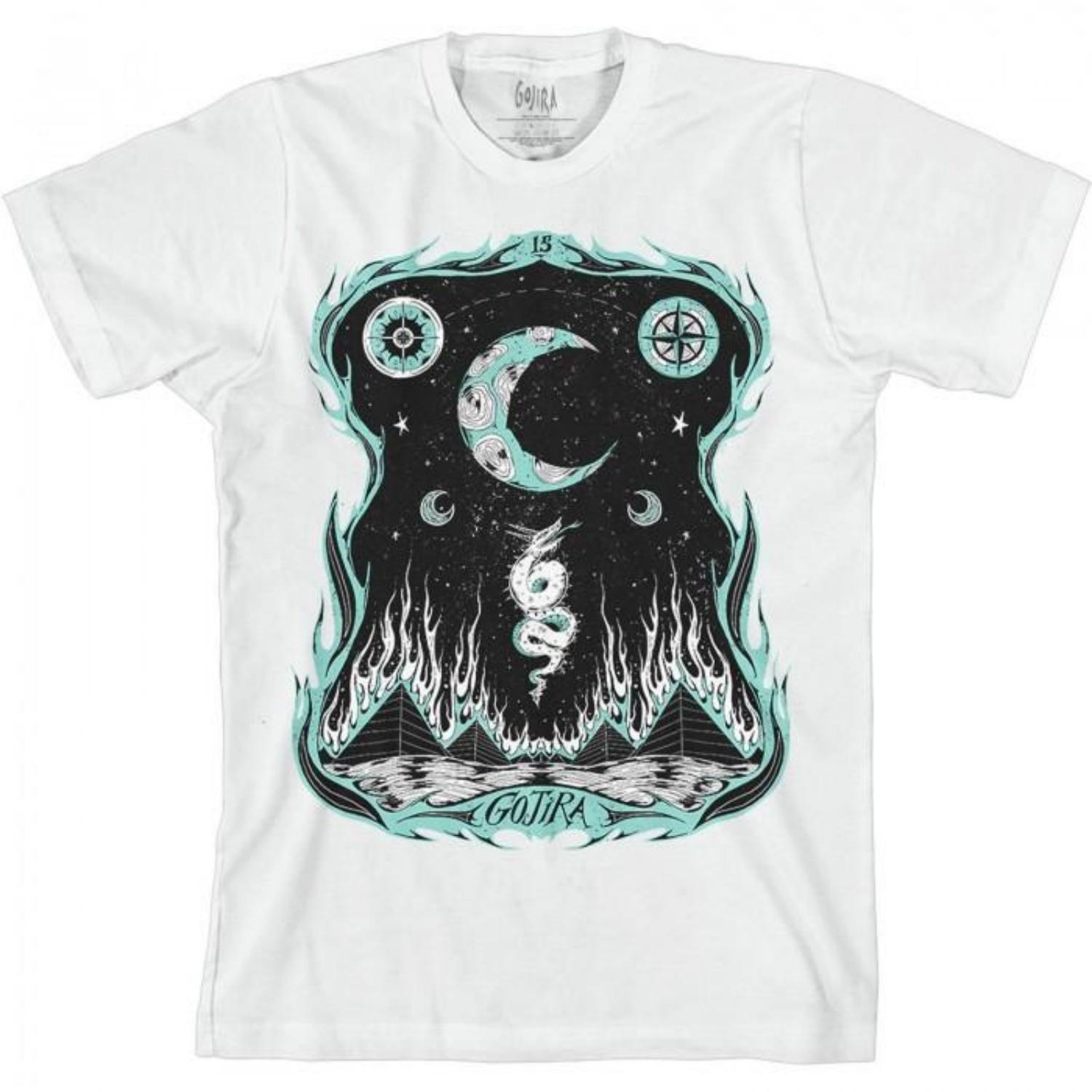 Gojira Unisex Adult Dragons Dwell Cotton T-Shirt S чёрный