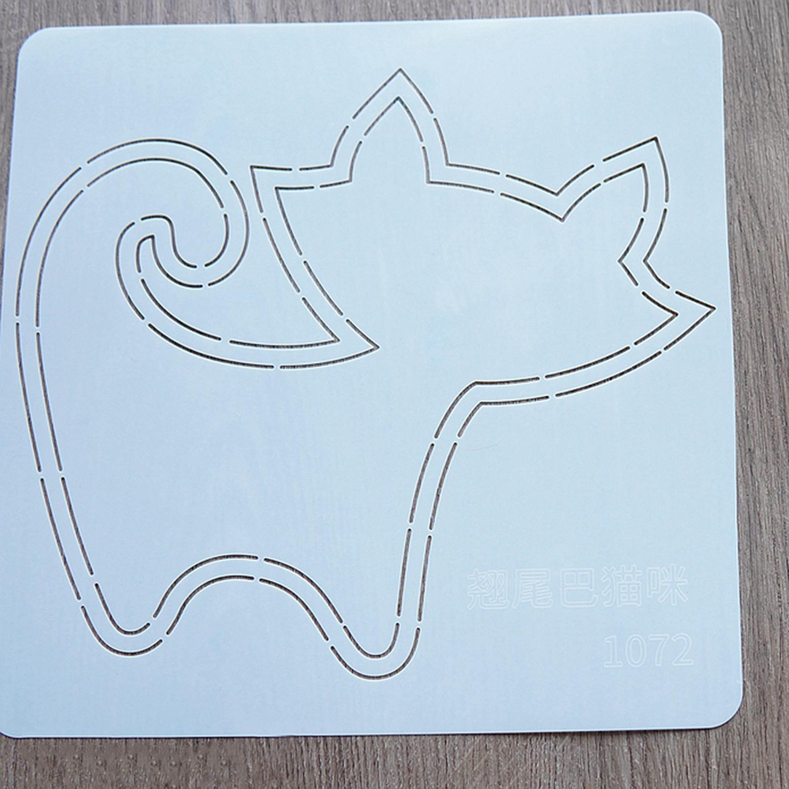 Plastic Template For Diy Sewing DIY Cup Mat Patchworks Stencil For Embroidery Patchworks Sewing Craft As Shown