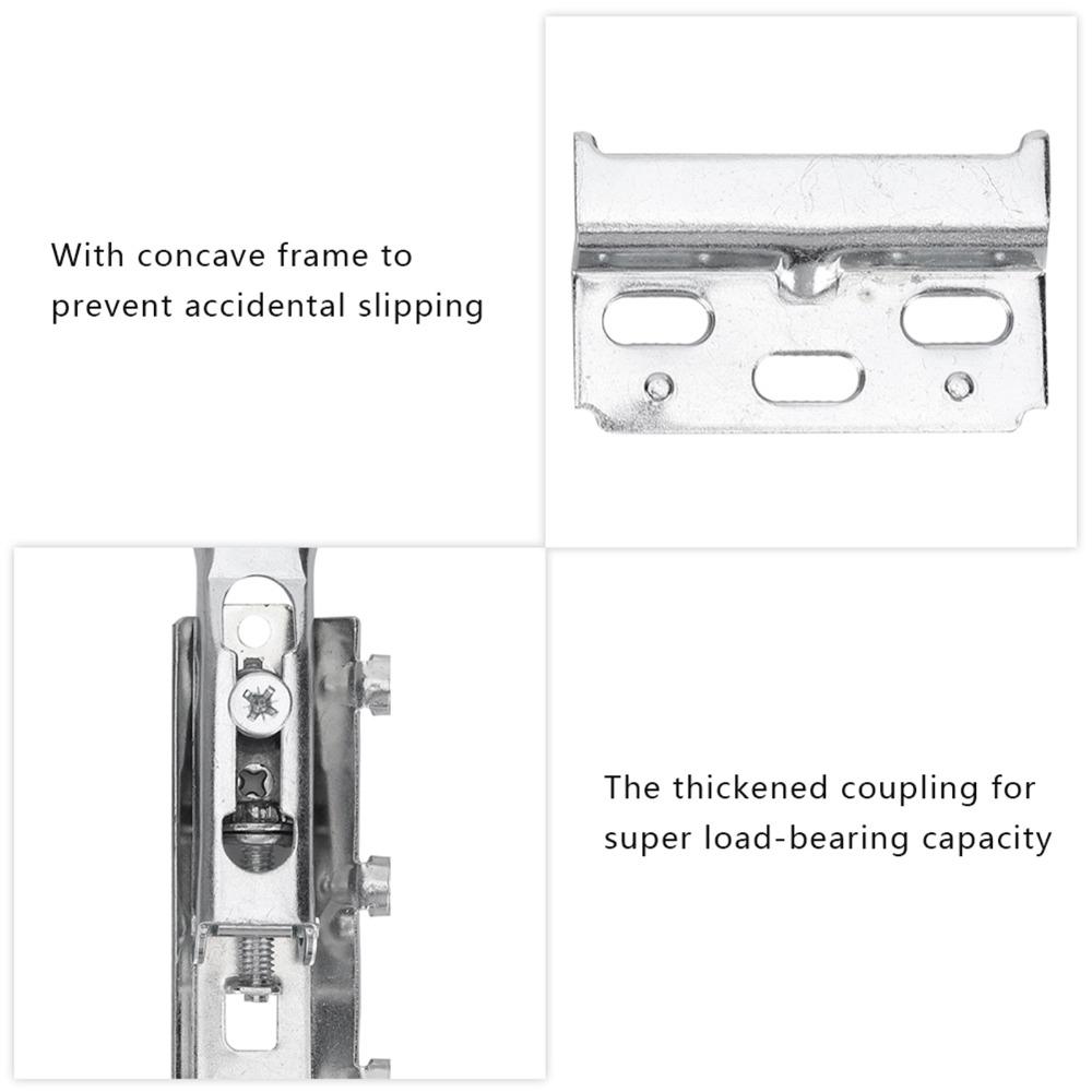 Adjustable Cabinet Suspension Rail Concealed Cold Rolled Steel Cabinet Rail Zinc-Plated Easy To Install Cupboard Hanging Weight