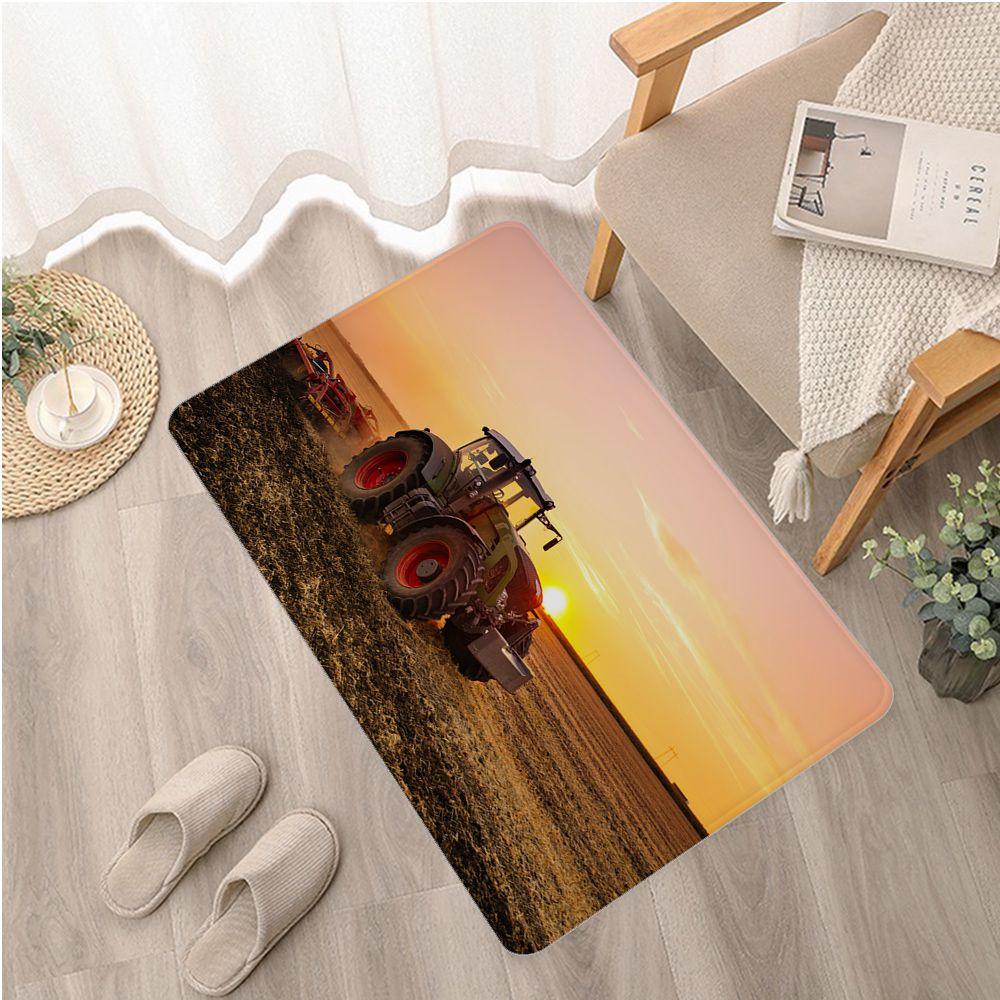 Tractor Mat Nordic Style Bedroom Living Room Doormat Home Balcony Anti-Slip Welcome Doormat Laundry Room Mat
