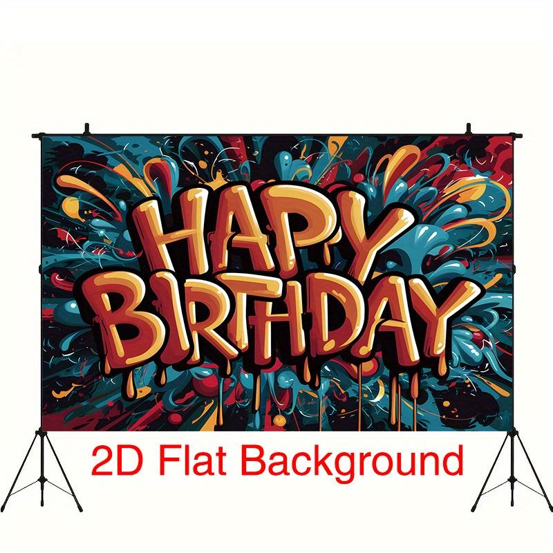 Party Backdrop Graffiti Flat Splatter Cafe Restaurant Club Garage Booths Studio Celebration Photo Booth Birthday Party Decor