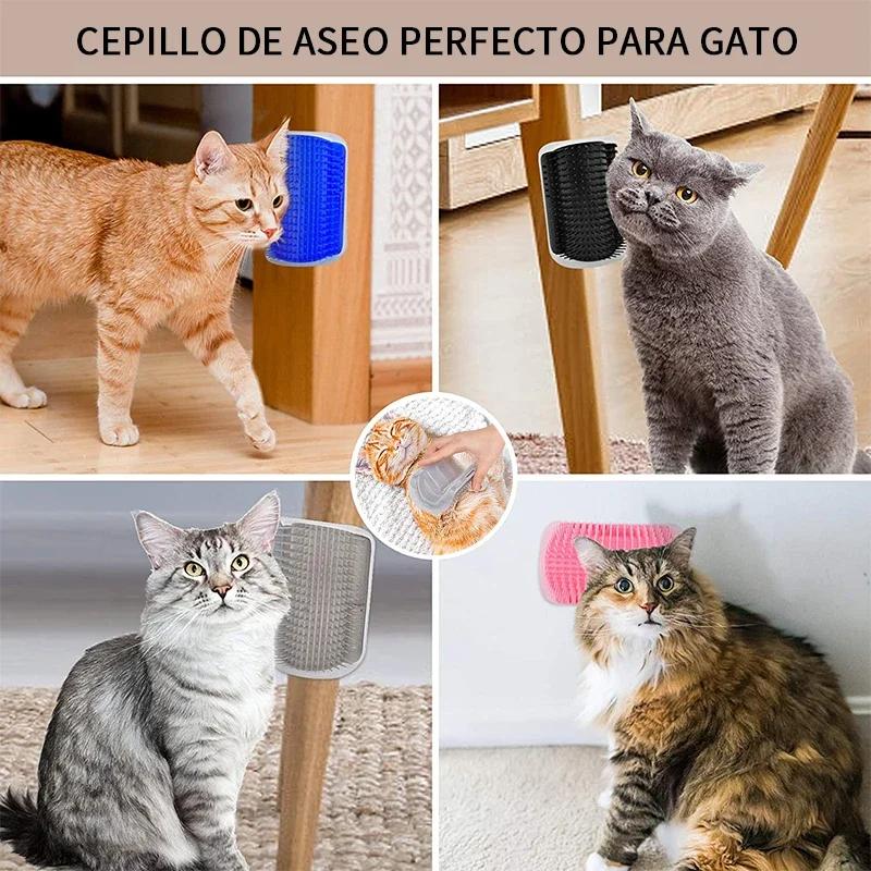 Cats Brush Removes Hair Self Comb Pet Hairstyles Things for Cats Catnip Cats Accessories Pets Massage Beauty Products Rub Face