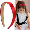 3CM Wide Red Headbands Comfortable Hair Accessories Fashion Satin Headband  for Women Girls