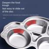 304 Stainless Steel Food Plate Animal Shape Cafeteria Plate Cartoon Tableware  Kindergarten School