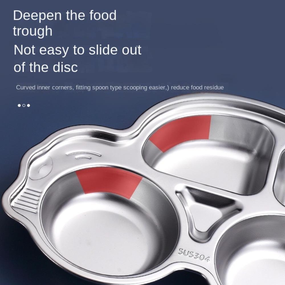 304 Stainless Steel Food Plate Animal Shape Cafeteria Plate Cartoon Tableware  Kindergarten School