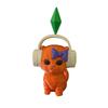 Miyin Dancing Cat Statue Wearing Headphones 3D Printed Cat Ornament Home Office Decor Car Decoration Party Gift