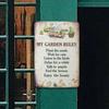 Metal Wall Art Vintage Garden Rules Farmhouse Decor