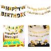 Tractor Truck Letter Red Lights Party Decoration Construction Truck Hanging Banner Construction Theme Birthday Banner