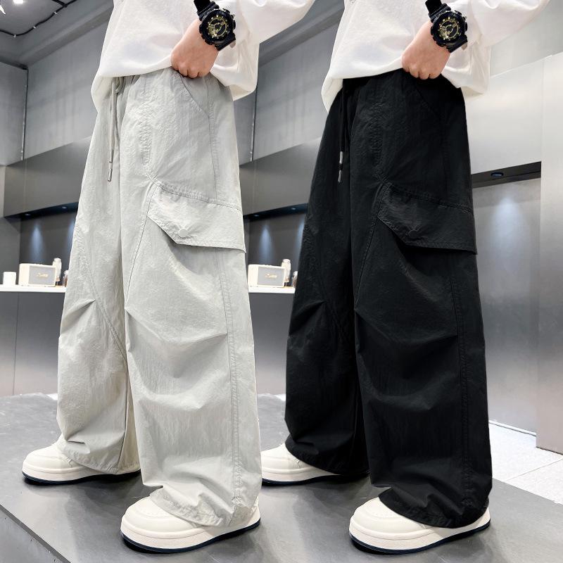 

Zhi Li Kids Trendy Versatile Pants - Spring/Autumn Style for Boys 120cm світло-сірий колір