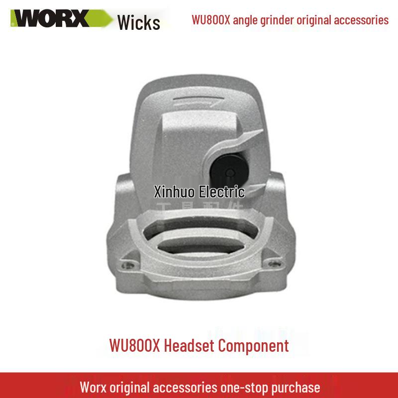 Wickes Angle Grinder Accessory Set: WU800X Head Shell, Carbon Brush, Gear Rotor, Stator, Switch Housing, Spindle.