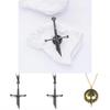 Unique Geometric Metal Necklace Inspired By With Elegant Short Sword Design