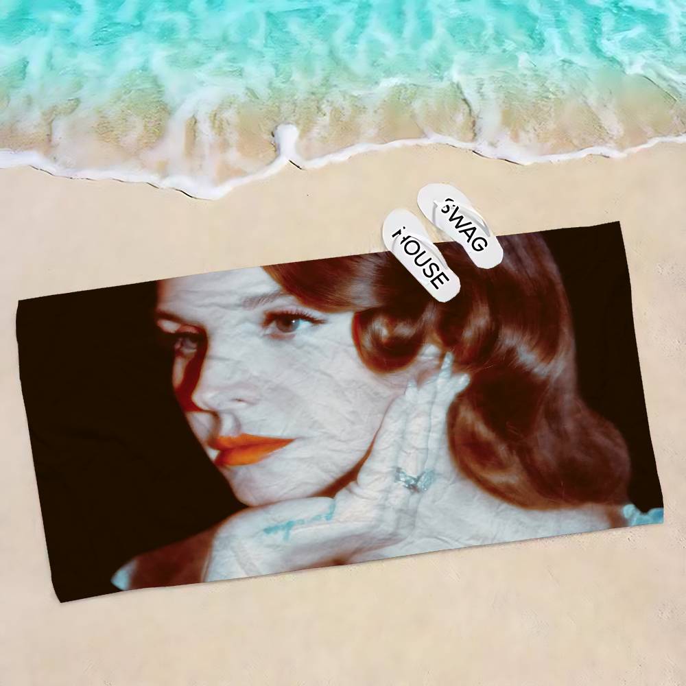 Sängerin Lana Del Rey Bluebird Mikrofaser Strandtuch Saugfähig Schnelltrocknend Weich Yoga Schwimmen Resort Bergsteigen Handtuch
