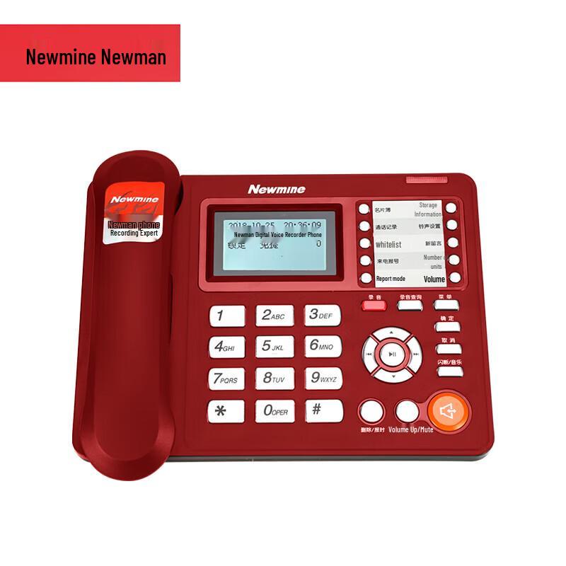 

Newmine HL2008TSD-2082(R) Automatic Recording Business Desk Phone (CN version)