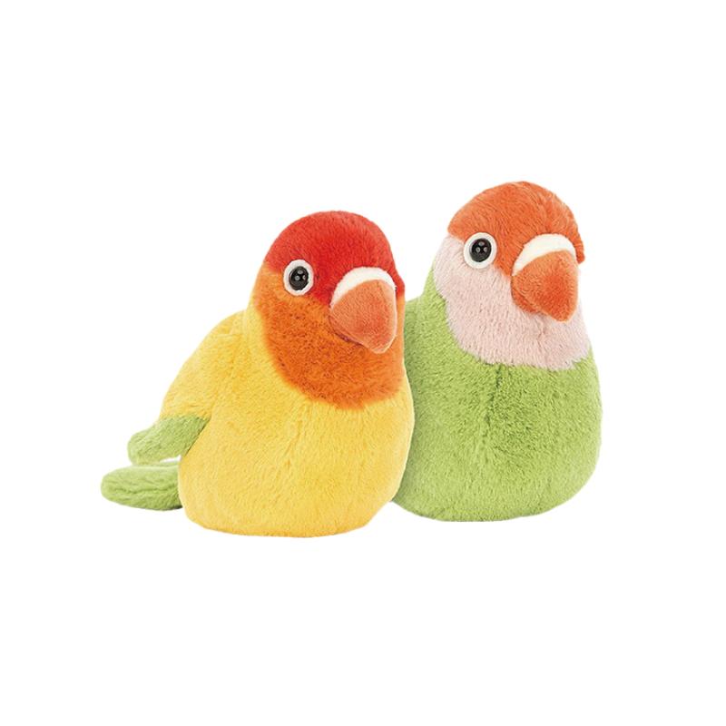 

JELLYCAT Bird Series A pair of cute lovebirds cute doll plush doll 13cm high