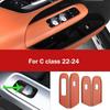 For Mercedes Benz C GLC Class W206 X254 Car Accessories Door Window Glass Lift Button Cover Trim Frame Leather Sticker