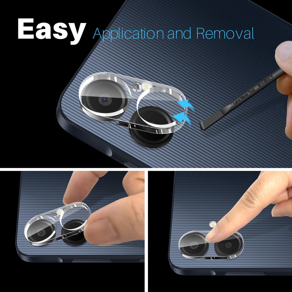 NORTHJO For Samsung Galaxy A06 4G Camera Lens Protector Tempered Glass HD Clear 3D Full Coverage