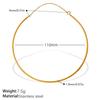 Fashion Minimalist Smooth C-shape Adjustable Bracelet & Clavicle Chain, Stainless Steel Daily Jewelry Set