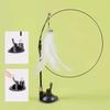 New Strong Suction Cup Cat Teaser with Bell Long Rod Detachable Cat Self-entertainment Toy