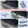 Car Rear Bumper Door Sill Trunk Tread Plate Panel Cover Trim For Mazda CX-70 CX-80 CX-90 2025 2026 Stainless Steel Accessories