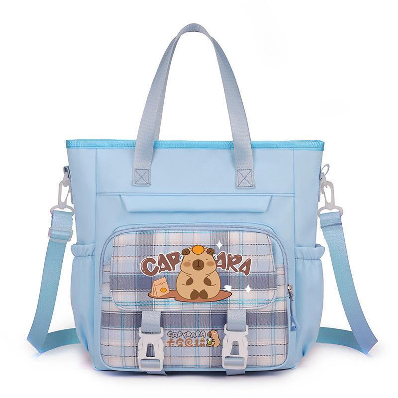 make-up class tote bag capybara large-capacity shoulder bag, primary school students, junior high school men's and women's high-value messenger bag