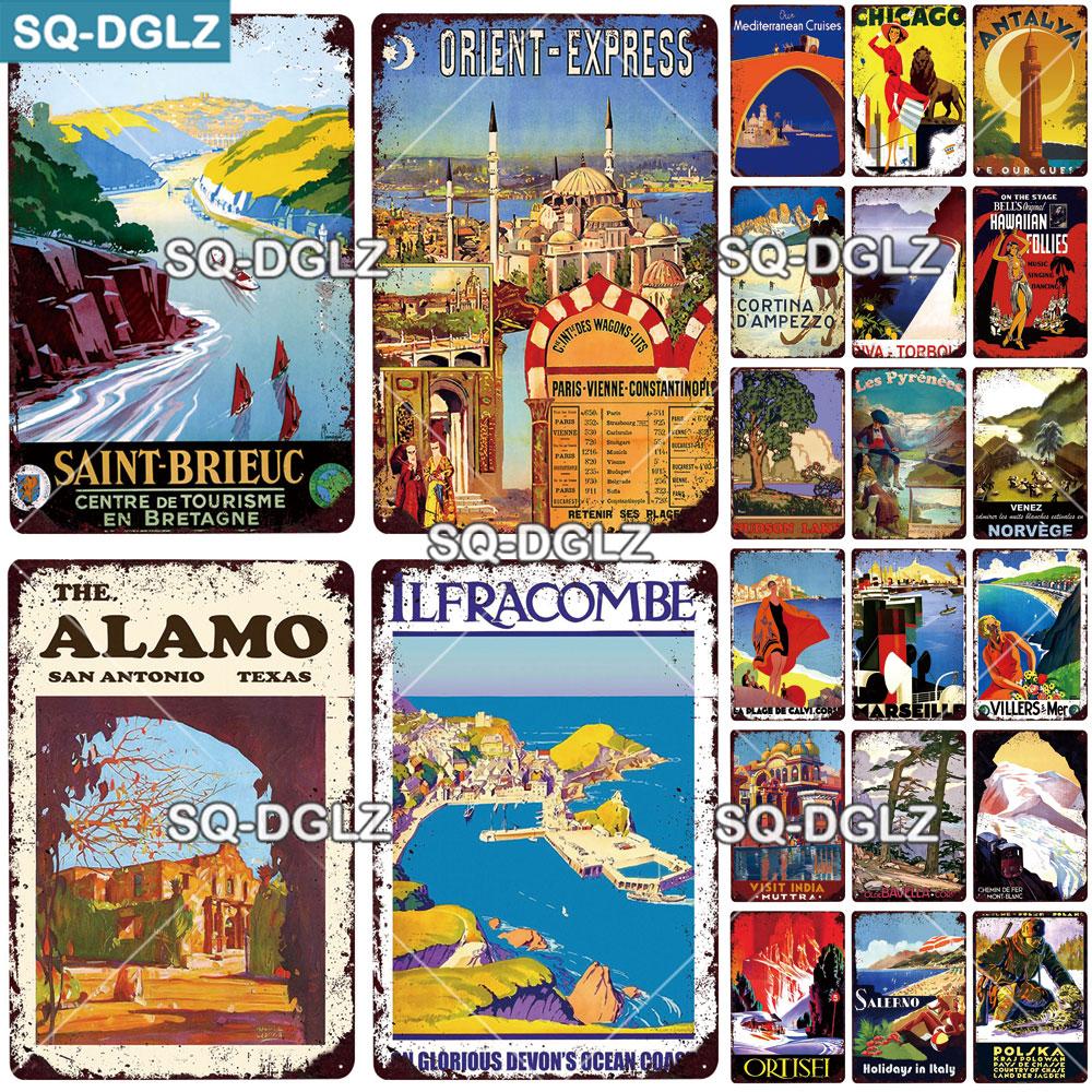 

[СК-ДГЛЗ] Чикаго Сити Металлический знак Винтажная табличка Стеной Декор для паба Бар Кантри Тарелка Жестяной знак Путешествие Америка Плакат