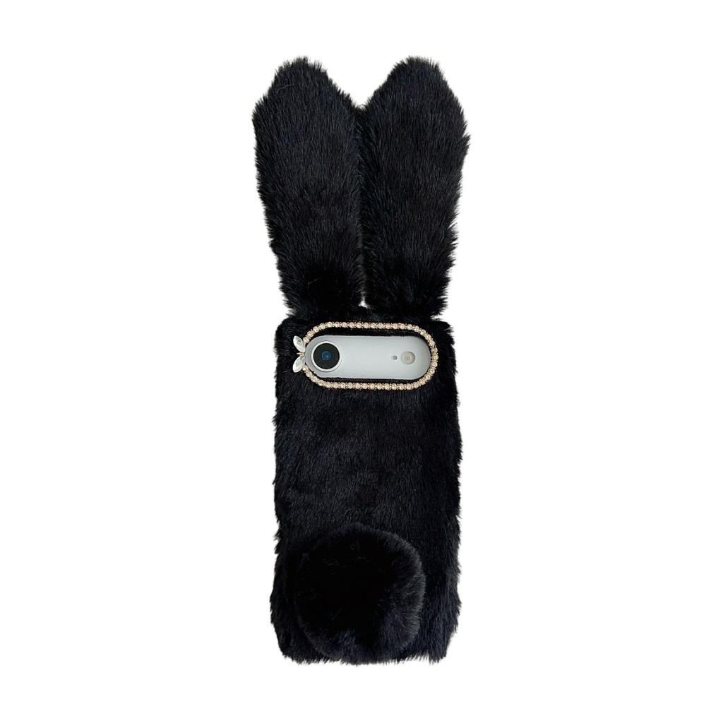 Für iPhone Air Case Plüsch Süßer Hase Winter Flauschig TPU Handyhülle