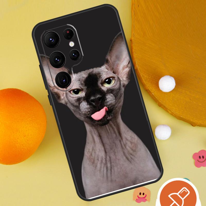 Sphynx Sphinx Cat Case For Samsung Galaxy S25 Ultra S24 S23 S22 S21 Ultra S9 S10 S20 Plus S24 FE Funda Cover
