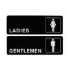 Clear Acrylic Restroom Sign Durable Bathroom Marker Easy to Clean Washroom Directional Signs for Public Places