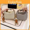 Simple Houndstooth Pattern Parent Child Shoulder Bag With Pendant For Kids Daily Use