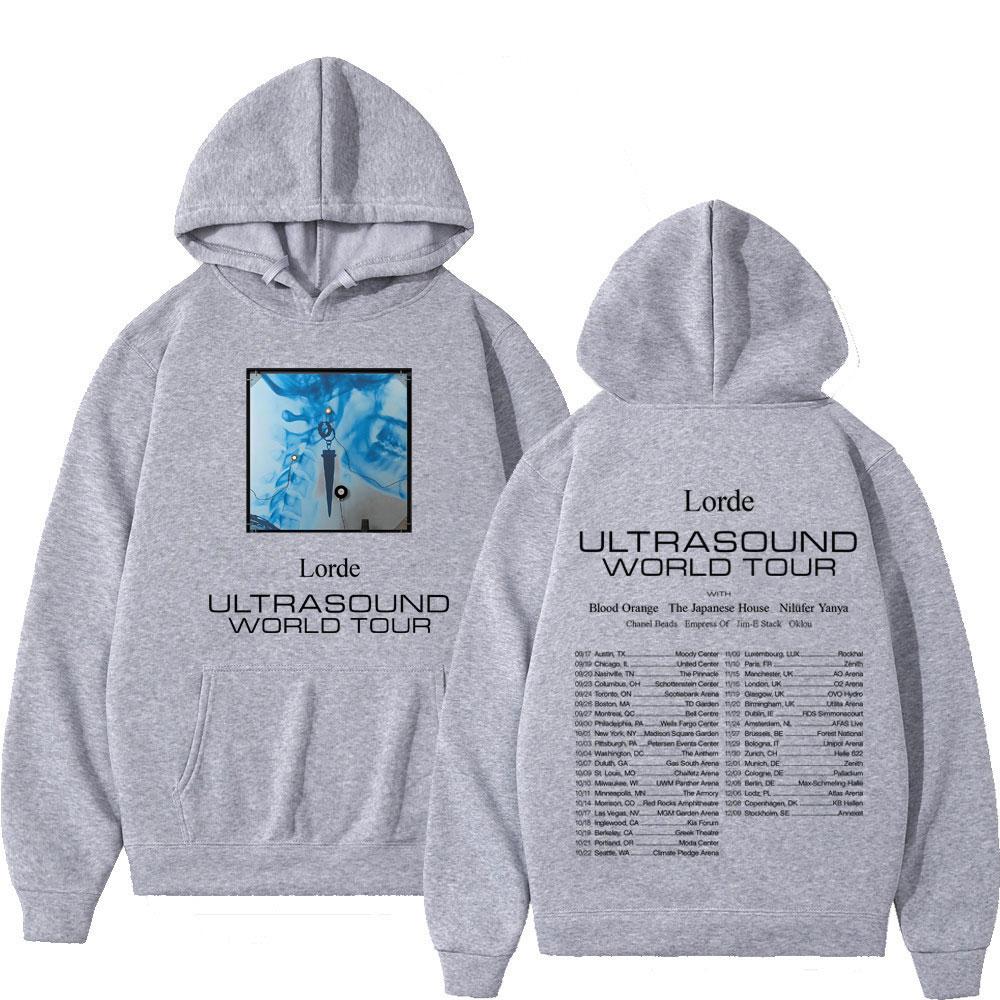 Lorde Ultrasonic World Tour 2025 Double sided Printed Hoodie Men's Women's Beauty Fashion Hip Hop Men's Hoodie