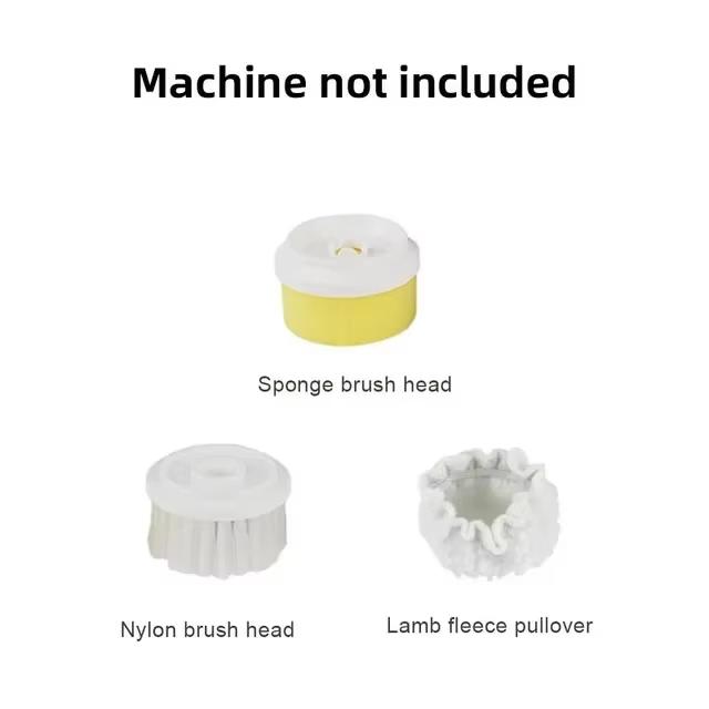 Electric Cleaning Brush, Electric Rotary Scrubber, Bathroom Cleaning Brush Electric Scrubber with 5 Replaceable Brush Heads