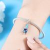 Kupfer Metall Blaue Blume Fee Anhänger Perlenkomponente Armband Hohe Qualität Feinschmuck Charm-Perlenkomponenten Kompatibel Mit Armreif Entworfen Für