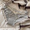 Ladies Summer Sweet To Sweet Lace Mesh Stitching Cotton Hip Hip Mid Waist Triangle Briefs
