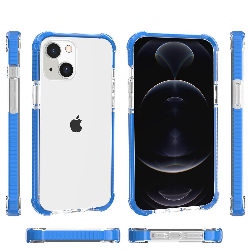 Applicable To Apple 13 Acrylic Mobile Phone Case iPhone13 Transparent Three-in-one Airbag Anti-drop Hard Case Factory Wholesale