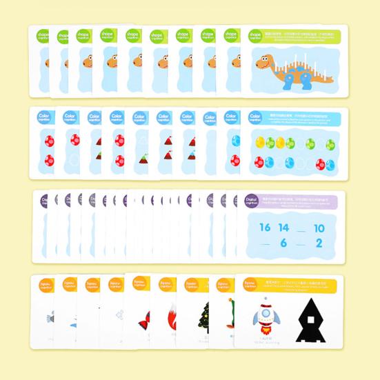 1 Set Interesting Pairing Shape Color Number Cognition Lightweight Dinosaurs Find Law Preschool Blocks Toy Kindergarten Toys