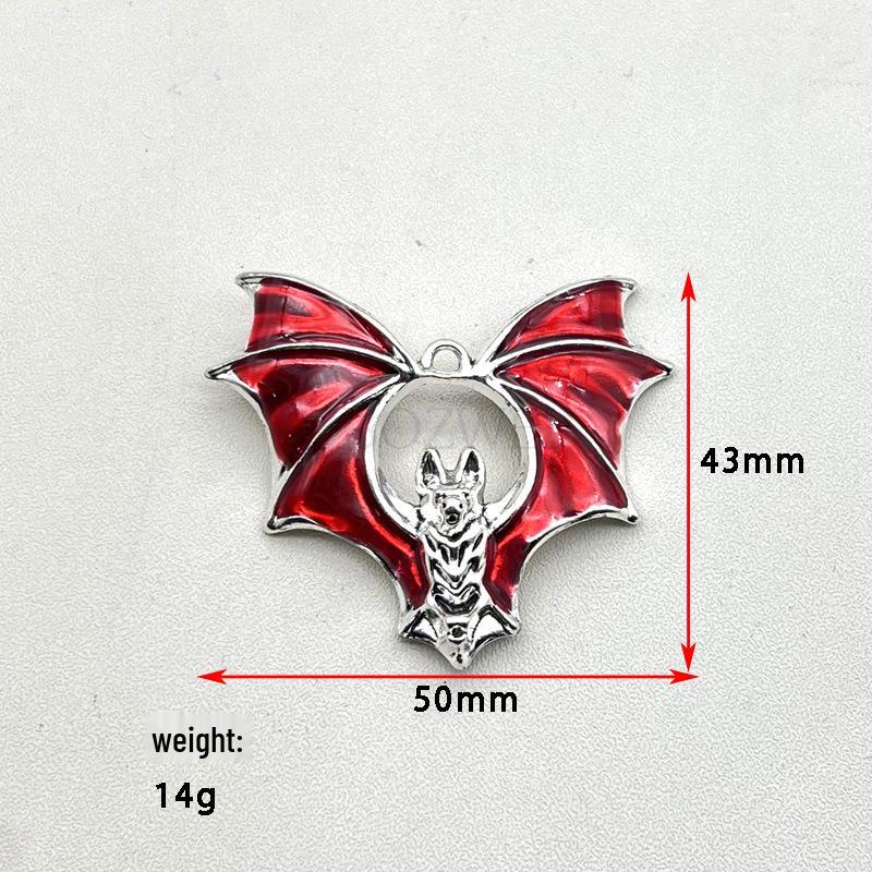 Gothic Bat Zinc Alloy Pendant Necklace