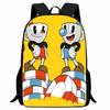 Cuphead Student Backpack Cartoon Teacup Head Backpack Lightweight 123 Grade Boys and Girls