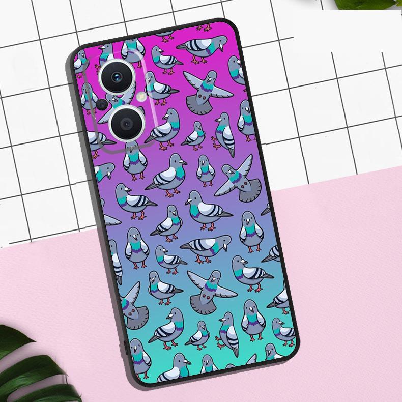 

Pigeons Doves Bird Birds Flock Animal Case For OPPO Reno 11 12 13 F 8T 7 8 10 Pro OPPO Find X8 Pro X3 X6 Pro X5 Lite Cover Coque OPPO Find X8 Pro