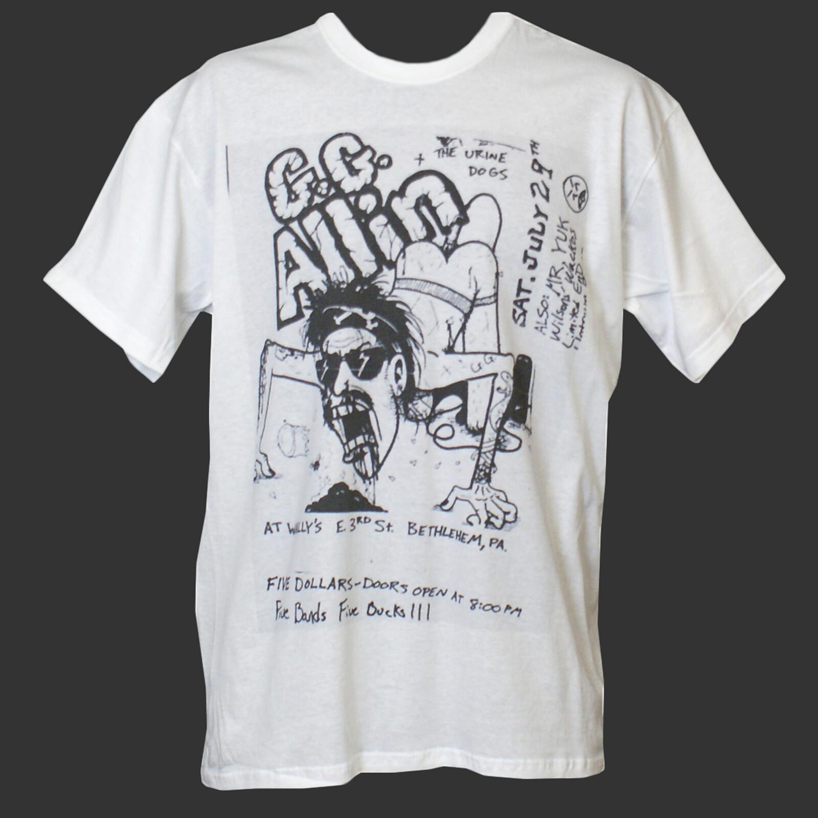

GG ALLIN HARDCORE METAL PUNK ROCK T-Shirt Mens Womens Tees Top unisex S-3XL L
