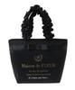 Brand Logo Frill Handle Tote Bag S Black F Tote Bag 08001386400