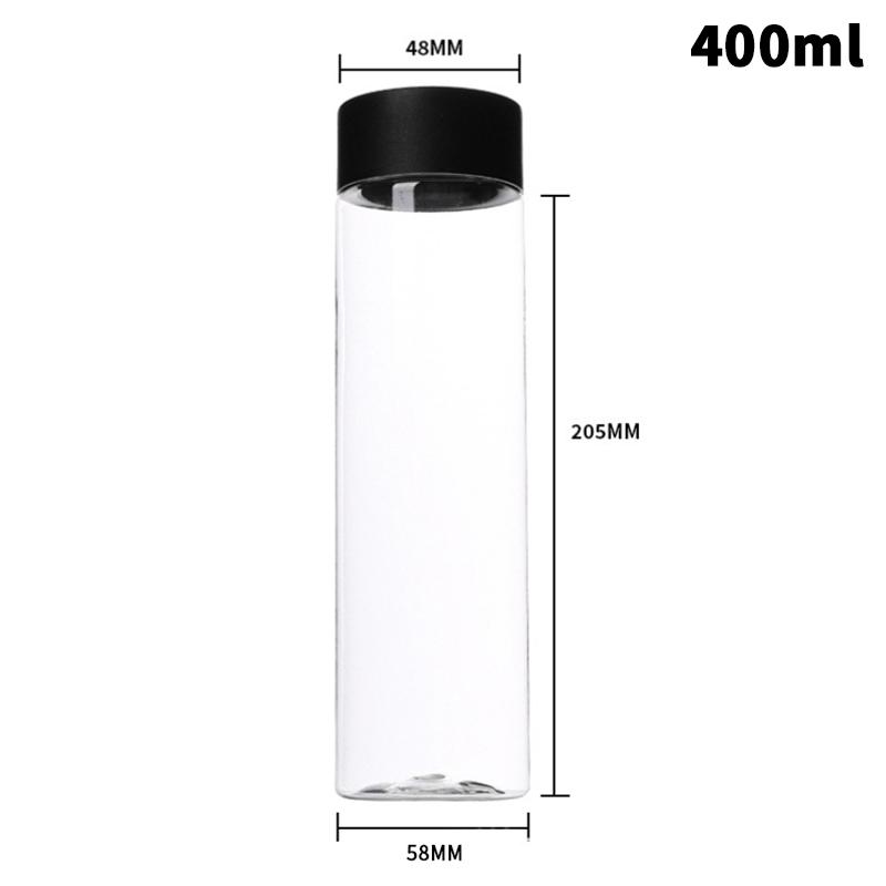 1 Adet Taşınabilir Sütlü Çay İçme Şişesi İçecek Şişesi Plastik Su Bardakları Şeffaf Çay Kahve Şişesi Meyve Suyu İçecek Şişeleri