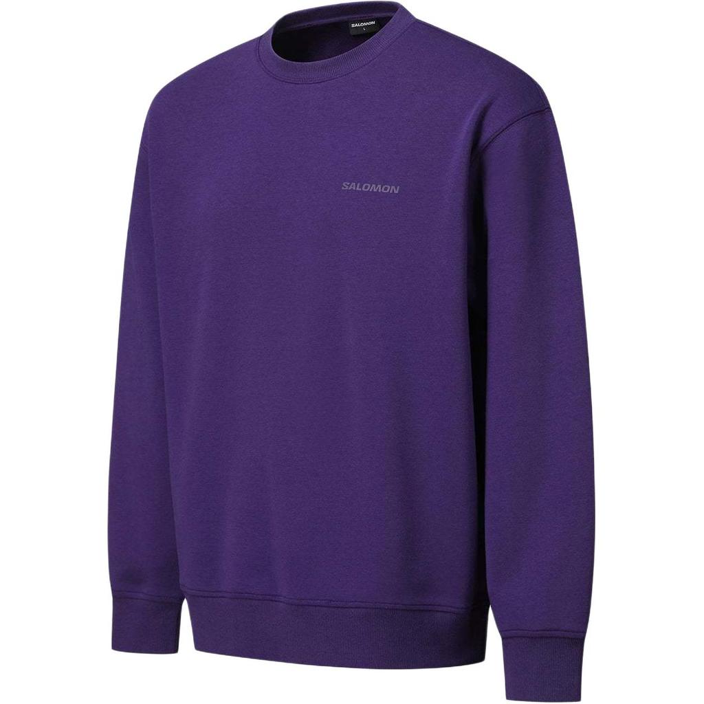 Salomon Round Neck Long Sleeve Pullover Sweatshirt Women sweatshirt Purple LC2572900