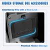 Car Armrest Hidden Multifunctional Storage Box Press Type For Mitsubishi L200 Triton 2024-2025 Interior Hidden Storage Box