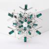 Rhinestone Snowflake Brooches for Women Unisex Christmas Pins Multi-color Available Fashion Jewellery Accessories Gifts