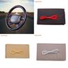 Steering Nonslip Car Wheel Cover Handsewn Sweatabsorbing Leather Fit Universal