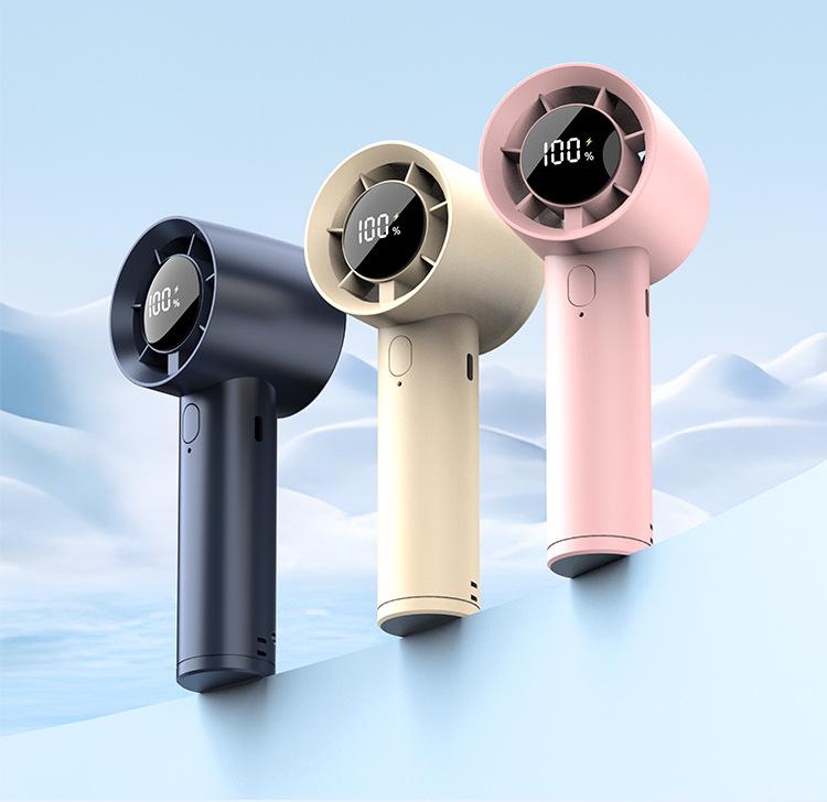 Portable USB Rechargeable Mini Handheld Fan with Strong Wind Power for Students