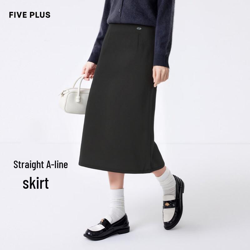 FivePlus Women s Wool Blend Slim-Fit Skirt M