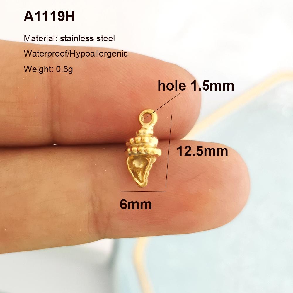 2pcs/lot Pendant Charm Fish Ocean Shark Starfish Lobster Coral Necklace Earring Stainless Steel Gold PVD Red